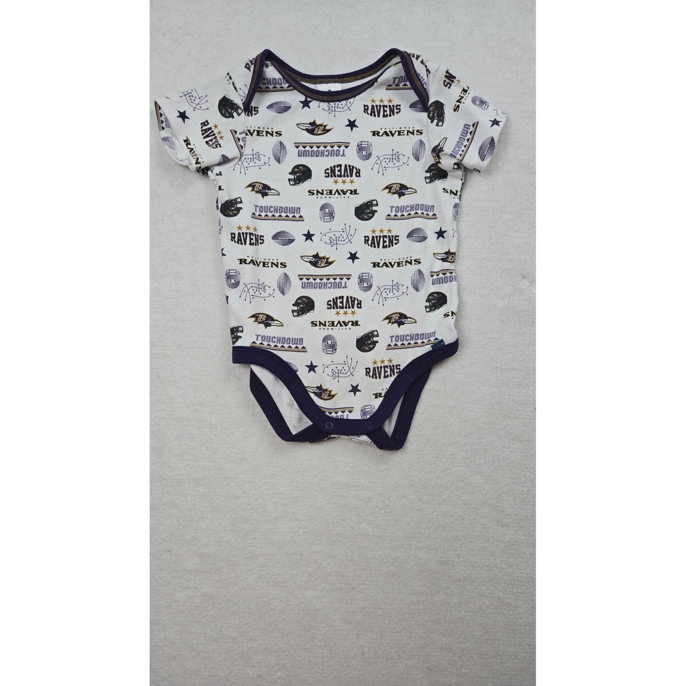Baltimore Ravens NFL Baby Bodysuit Onepiece‎ 6-12 M Gerber Football Touchdown